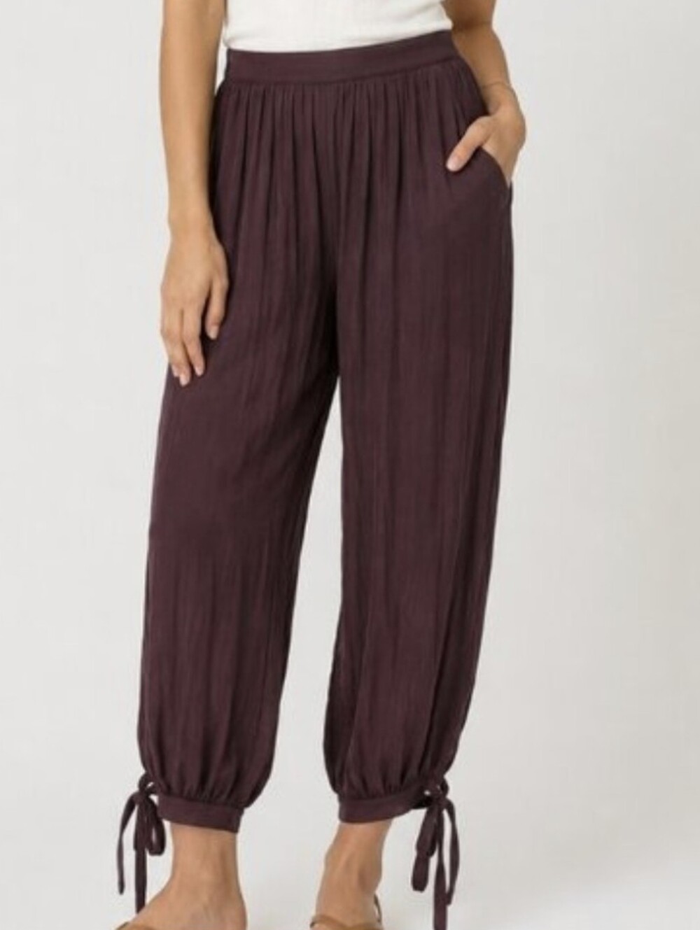 Camila Coelho Brown Balloon Pants Size S NWOT'S